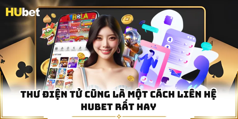 Thư điện tử cũng là một cách liên hệ HUBET rất hay